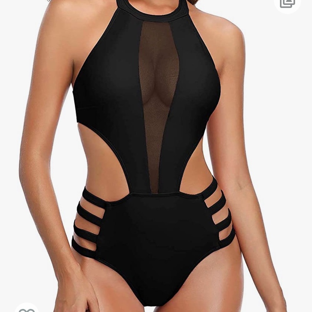 NWT Black One Piece Bathing Suit!